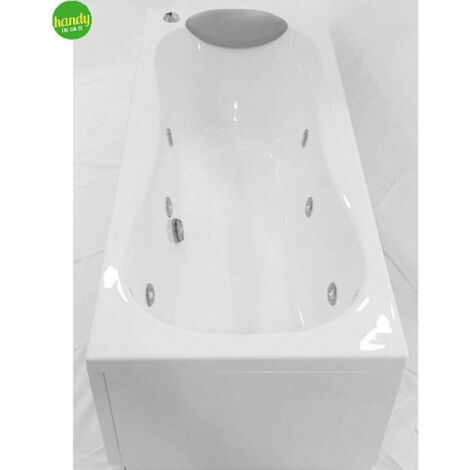 Vasca da bagno idromassaggio 6 jet con telaio e pannelli modello calypso cm 170x70 NOVELLINI