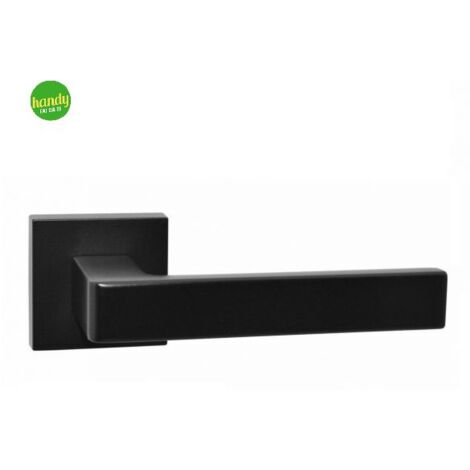Maniglia square A518 Frosio Bortolo nero satinato con rosetta quadra