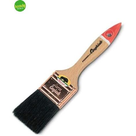 Pennellessa Cinghiale con manico di legno 80mm nera