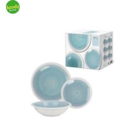 Servizio Piatti Plain Kasaviva Azzurro 18pz
