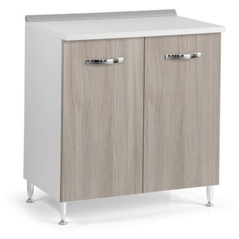 Mobile per cucina componibile 80 cm con due ante olmo.