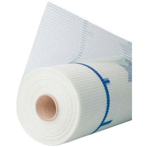 Rete porta intonaco 1 x 50 mt in fibra di vetro 160 gr/mq