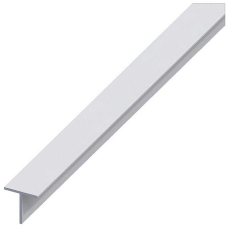 5PZ PROFILO A T ALLUMINIO Argento Satinato mm. 30x15x1,5 mt. 1