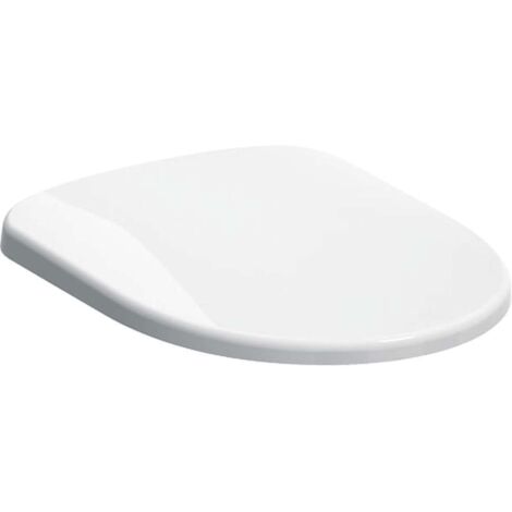 Copriwater termoindurente con fissaggio alto e sistema soft close serie se lnova bianco GEBERIT