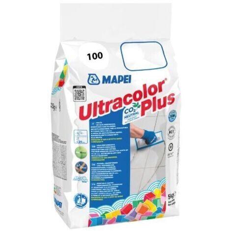 MAPEI - ULTRACOLOR PLUS MALTA CEMENTIZIA AD ALTE PRESTAZIONI 5 KG. COLORE 100 BIANCO 6010045A
