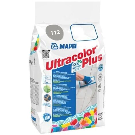 MAPEI - ULTRACOLOR PLUS MALTA CEMENTIZIA AD ALTE PRESTAZIONI 5 KG. COLORE 112 GRIGIO MEDIO 6011245A