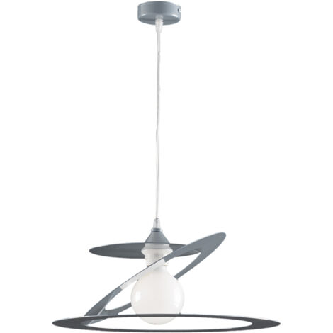 Lampadario a sospensione Bonetti Illumina Geko 1 luce grigio (1/3)