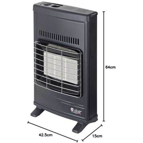Stufa A Gas Gpl Sicar Infrarossi Eco 40 Gpl Lamiera Grigio