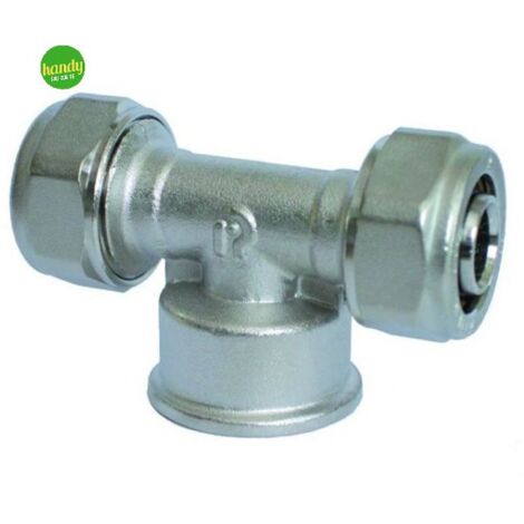 Raccordo a tee per multistrato rinaldi & pettinaroli femmina 1/2 x 2 x Ø 16 mm