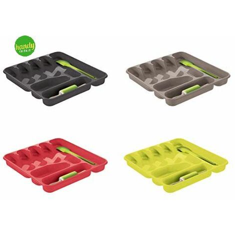 Porta posate 7 posti Veca rettangolare plastica colori assortiti