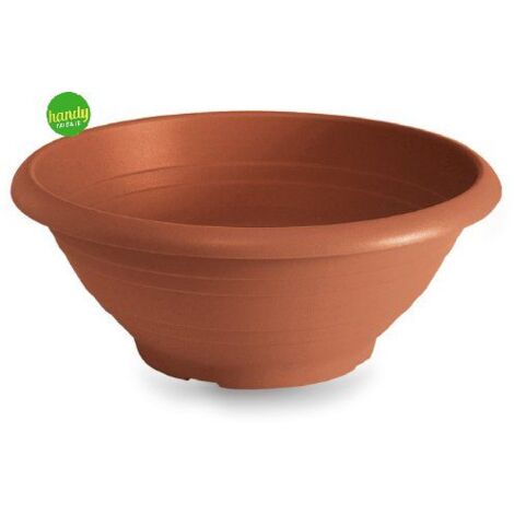 SOTTOVASO C/RUOTE D35 TERRACOTTA