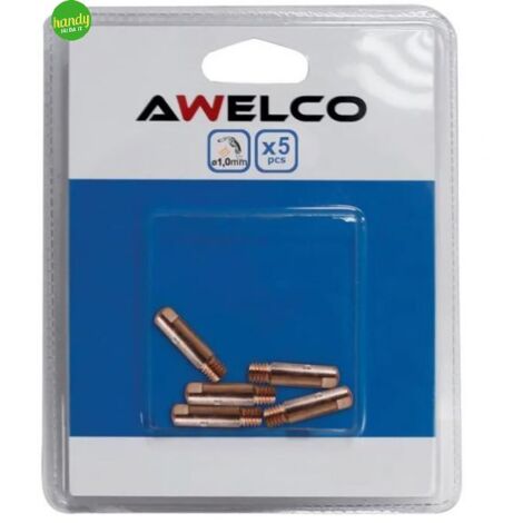 Ugello punta per saldatore Awelco m6x25 Ø 0,6 mm 5 pz