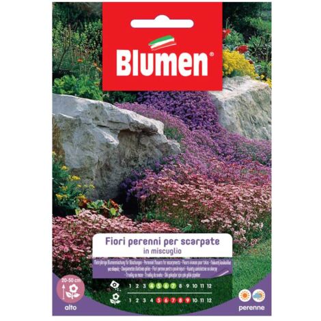 SEMI FIORI PERENNI PER SCARPATE IN MIX BLUMEN