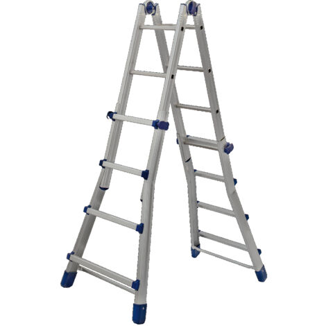 Scala Universale Facal 4 + 5 grigio 456 x 137 x 24 cm
