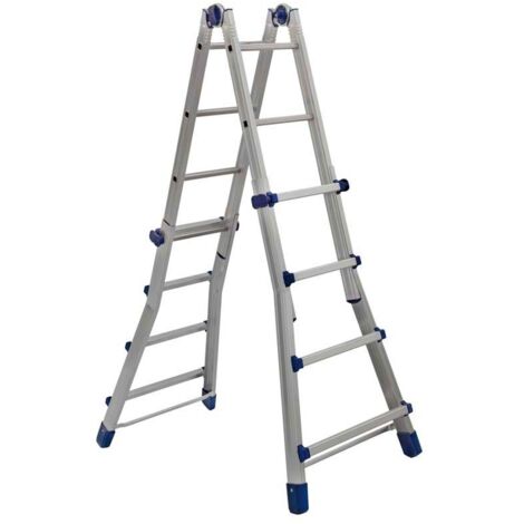 Scala multiuso Telescopica FACAL All Briko Blu 2 Gr.4+4 