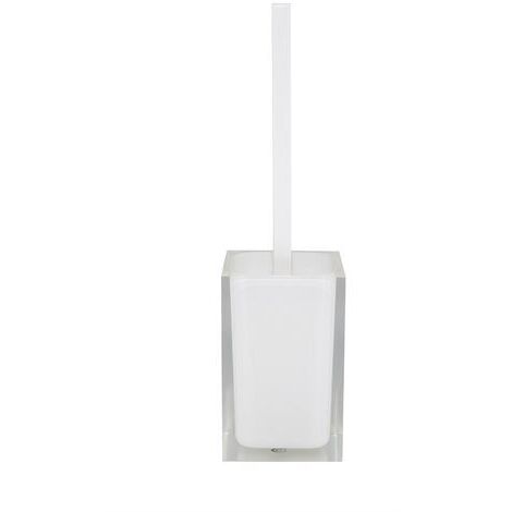 Portascopino da appoggio Gedy serie rainbow bianco