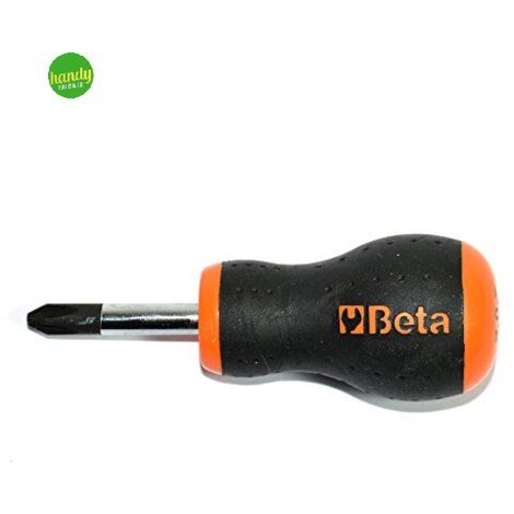 Cacciavite phillips tipo cortissimo ph1 Beta con impronta a croce lama testa nera 4,5 x 30 mm