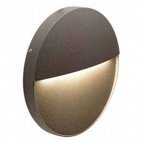 Segna passo da esterno Sovil geo round Ø 16 ip65 6 w 4000k nero (1/2)