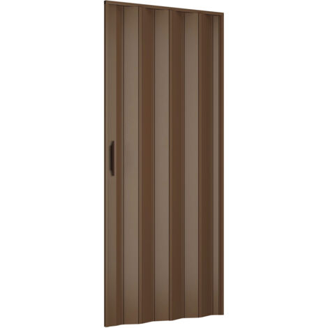 Porta soffietto da Interno 83x210cm in pvc color noce