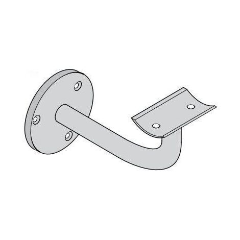 Set Di 5 Supporti Per Corrimano In Acciaio Inox Bianco - 60x80mm Con Viti E Tasselli Per Montaggio A Parete - Foto 3