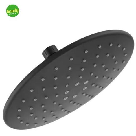 Soffione Tondo Ambra Bathroom Planet In Abs Nero 1/2 - ø 23,5 Cm (1/2)