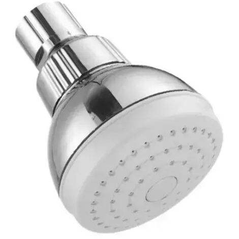 Soffione Tondo Ambra Bathroom Oculus In Abs Cromato E Bianco 1/2 - ø 7 Cm.