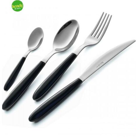 Cucchiaino caffÈ light EME Posateria colore nero/cromo 14 cm