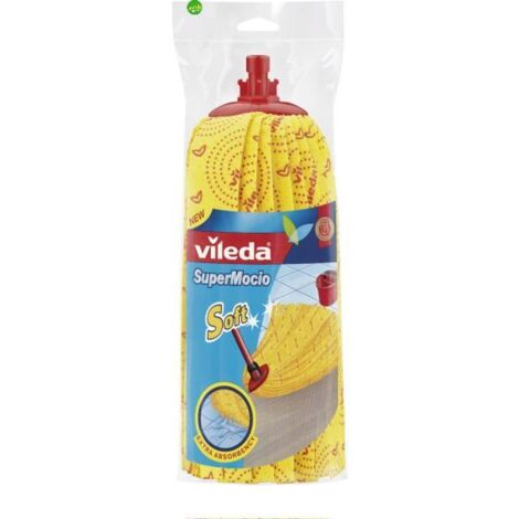 Vileda SuperMocio Soft Ricambio - Fiocco In Microfibra Per Pavimenti Delicati, Lavabile A 60° - Foto 3