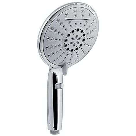 Gedy G-Top 01, Doccetta per Doccia 5 getti, Soffione Doccia in ABS con Finitura cromata, 5 Anni di Garanzia, Design R&S, Filtro Doccia antisabbia Incluso (1/4)