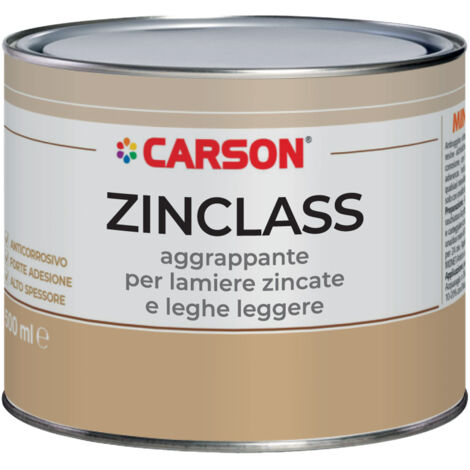 Carson Zinclass Fondo Aggrappante Per Lamiere Zincate E Leghe Leggere GRIGIO 500