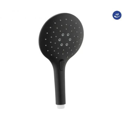 Doccetta Ambra Bathroom Black Sun Tonda Multifunzione 3 Getti Nera Opaca