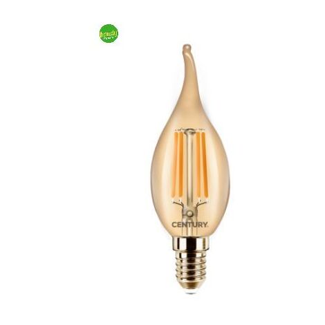 Lampadina led colpo di vento Century incanto epoca Ambra 4 w (30 w) e14 2.200 k°
