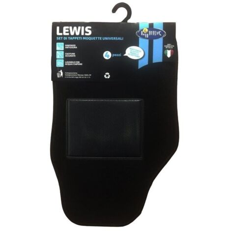 Tappetini da auto in moquette lewis lubex nero (1/2)