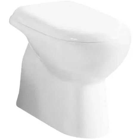 Vaso wc a terra con scarico a pavimento in ceramica bianca serie diana scarico a pavimento AZZURRA