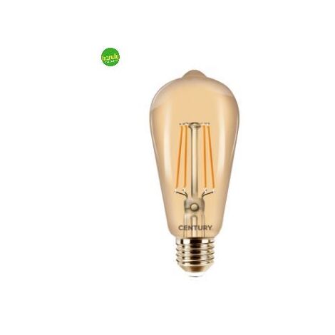 Lampada wire led edison incanto epoca century calda volt 230 watt 8 lumen 630 e27