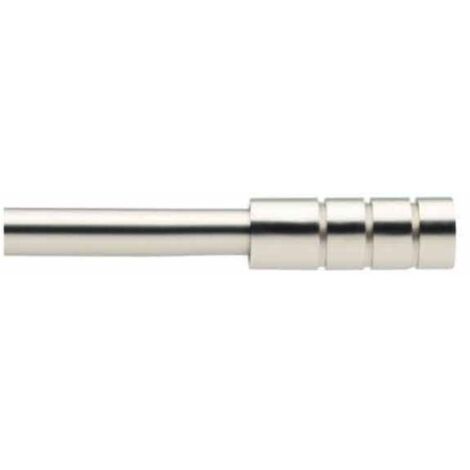 Bastone ferro tenda  Angelo Carillo estensibile 110-200 cm inox satinato Linea Oro decoro tUBO RIGATO