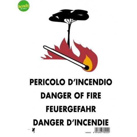 Cartello 3M pericolo d'incendio 30 x 20 cm