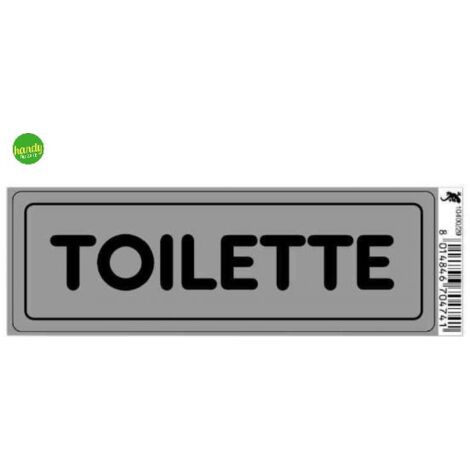 Targhetta adesiva 3M toilette 15 x 5 x 0,5 cm