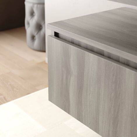 Consolle Cassettone Sospeso Mobo 100x46x30 cm Olmo
