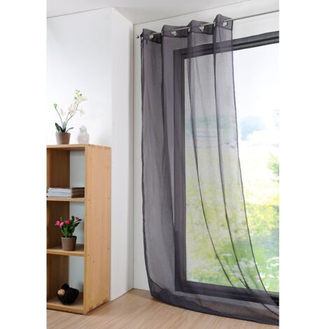 Tenda monna sa Stof con velo misura 140 x 280 cm colore antracite