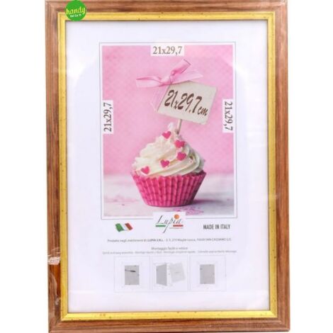 Cornice Lupia brun legno 21 x 29,7 cm