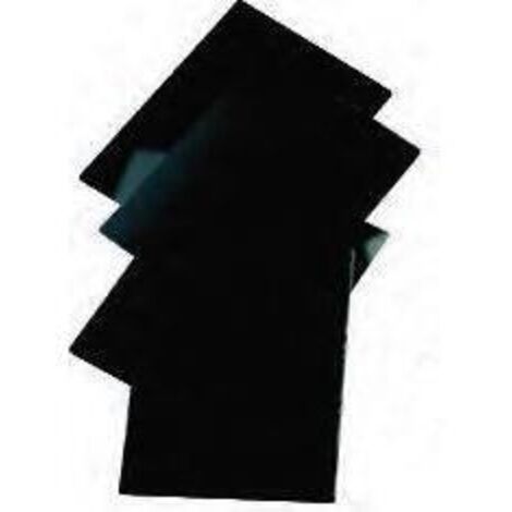 Vetro Per Maschera Saldatura Nero DIN 12 75x98 Mm | Protezione UV E IR Per Saldatura Ad Arco | Marca Arroweld
