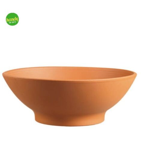 Ciotola in terracotta bianca e crema da interno e da esterno