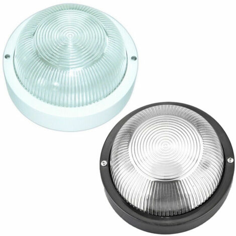 Applique - plafoniera da esterno tonda Green Light efesto ip44 e27 nera