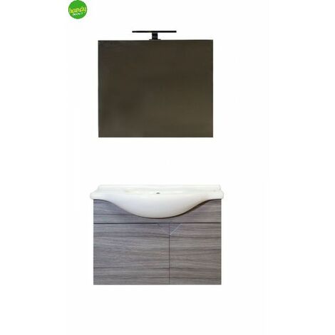 composizione bagno sospesa Mobo Louis 85cm Palissandro (1/3)