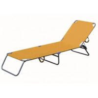Lettino sand fdm con 3 gambe in ferro arancione
