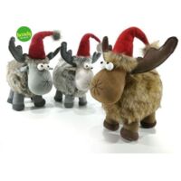 Renna con pelliccia Handy h. 42,5 cm