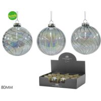 Sfera in Vetro General Trade Ø 80mm Silver Modelli Assortiti