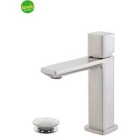 Miscelatore monocomando per lavabo Feridras Lotus spazzolato