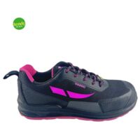 Scarpe antinfortunistiche basse Dozer Pink Jaguar S1 in tpu nero Tg 37
